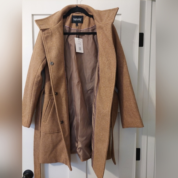 b.young BYCILIA Classic Coat NWT Tan 34/XS - Picture 6 of 16